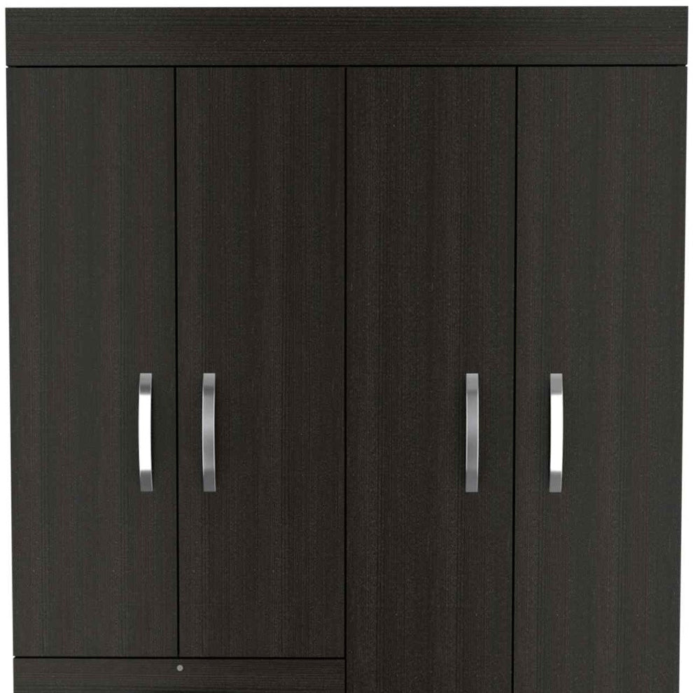 Black Three Drawer Combo Dresser By Homeroots | Dressers | Modishstore - 5