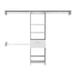 White Manufactured Wood Standard With Five Shelves And One Drawer By Homeroots | Cabinets | Modishstore - 2