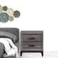 Gray Two Drawer Nightstand By Homeroots | Nightstands | Modishstore - 1