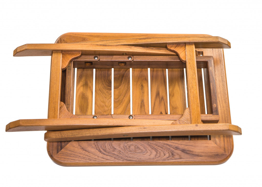 Brown Solid Wood Rectangular End Table By Homeroots | End Tables | Modishstore - 3