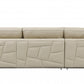 Beige Italian Leather Reclining L Shaped Two Piece Corner Sectional By Homeroots | Outdoor Sofas, Loveseats & Sectionals | Modishstore - 3