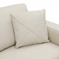 Beige Italian Leather Reclining L Shaped Two Piece Corner Sectional By Homeroots | Outdoor Sofas, Loveseats & Sectionals | Modishstore - 4