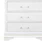 White Solid Wood Five Drawer Chest with LED Lighting By Homeroots | Dressers | Modishstore - 6