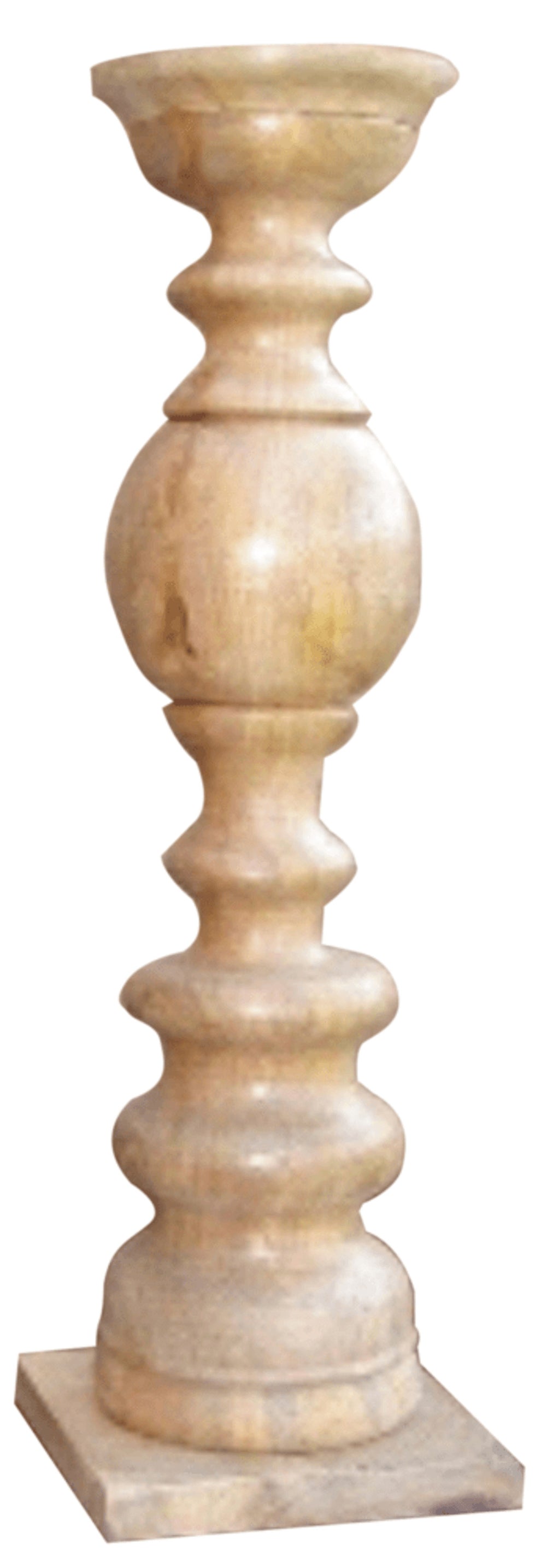 Natural Floor Solid Wood Candle Holder By Homeroots | Candle Holders | Modishstore - 2