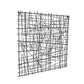 Black Handcrafted Abstract Lines Metal Hanging Dimensional Sculpture By Homeroots | Wall Decor | Modishstore - 4