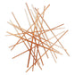 Rose Gold Metal Abstract Lines Hanging Dimensional Sculpture By Homeroots | Wall Decor | Modishstore - 7