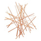 Rose Gold Metal Abstract Lines Hanging Dimensional Sculpture By Homeroots | Wall Decor | Modishstore - 2