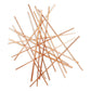 Rose Gold Metal Abstract Lines Hanging Dimensional Sculpture By Homeroots | Wall Decor | Modishstore - 3