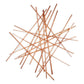 Rose Gold Metal Abstract Lines Hanging Dimensional Sculpture By Homeroots | Wall Decor | Modishstore - 4