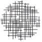 Black Metal Abstract Lines Round Hanging Dimensional Sculpture By Homeroots | Wall Decor | Modishstore - 6