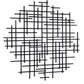 Black Metal Abstract Lines Round Hanging Dimensional Sculpture By Homeroots | Wall Decor | Modishstore - 2