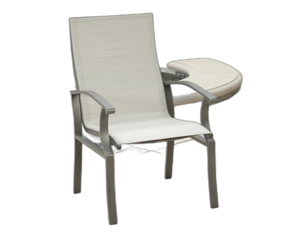 Seven Piece Black and Gray Rectangular Glass Dining Set with Six Chairs By Homeroots | Outdoor Dining Sets | Modishstore - 5