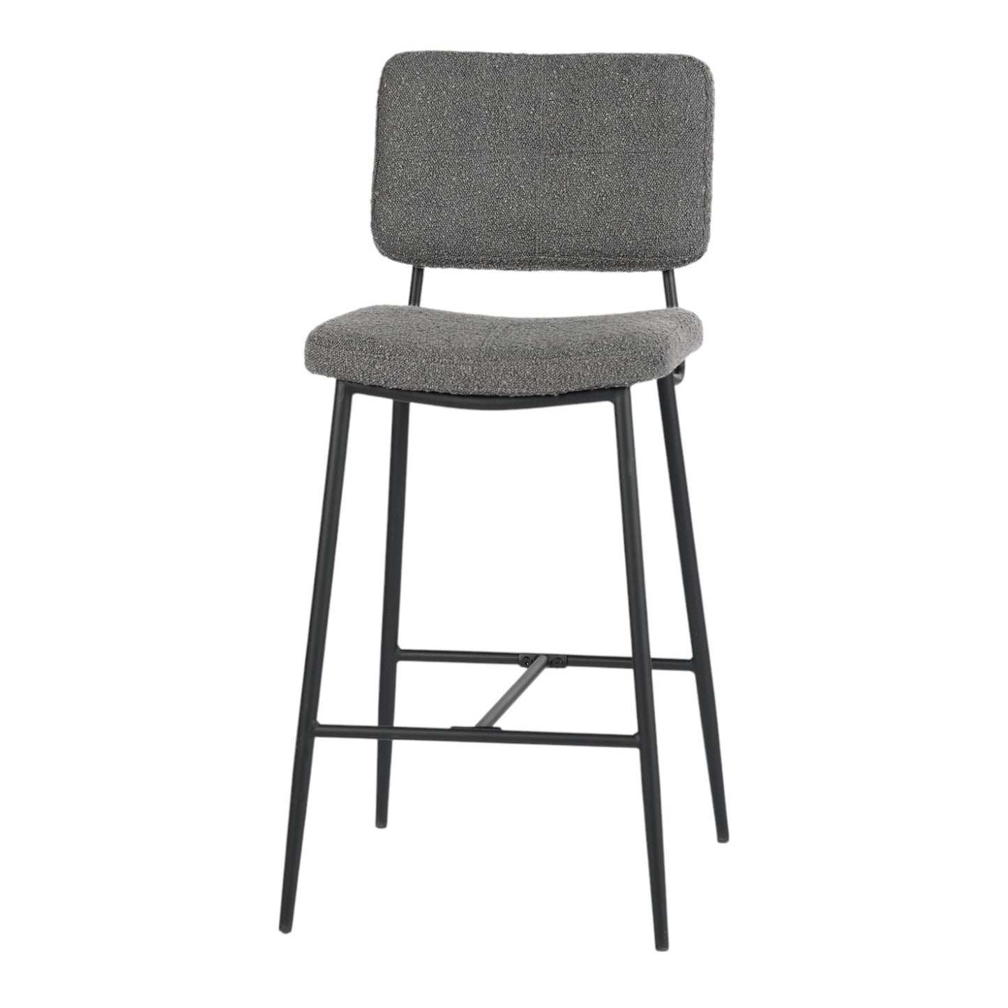 Set of Two Green and Black Manufactured Wood and Steel Low Back Bar Height Bar Chairs By Homeroots | Bar Stools | Modishstore - 2