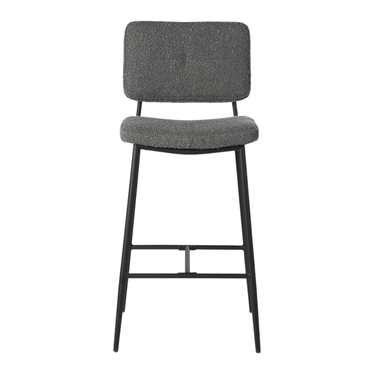 Set of Two Green and Black Manufactured Wood and Steel Low Back Bar Height Bar Chairs By Homeroots | Bar Stools | Modishstore - 6