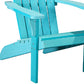 Blue Heavy Duty Plastic Adirondack Chair By Homeroots | Outdoor Chairs | Modishstore - 4
