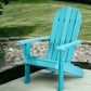 Blue Heavy Duty Plastic Adirondack Chair By Homeroots | Outdoor Chairs | Modishstore - 1