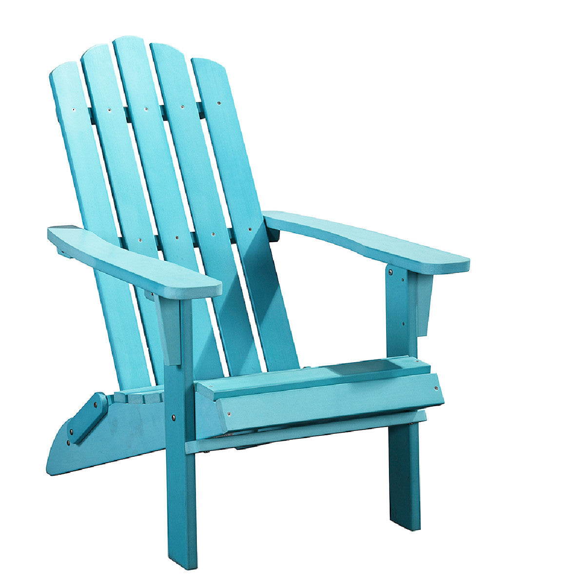 Blue Heavy Duty Plastic Indoor Outdoor Adirondack Chair By Homeroots | Outdoor Chairs | Modishstore - 5