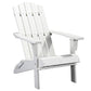 White Heavy Duty Plastic Indoor Outdoor Adirondack Chair By Homeroots | Outdoor Chairs | Modishstore - 2