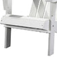 White Heavy Duty Plastic Indoor Outdoor Adirondack Chair By Homeroots | Outdoor Chairs | Modishstore - 4
