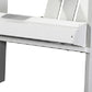 White Heavy Duty Plastic Indoor Outdoor Adirondack Chair By Homeroots | Outdoor Chairs | Modishstore - 6