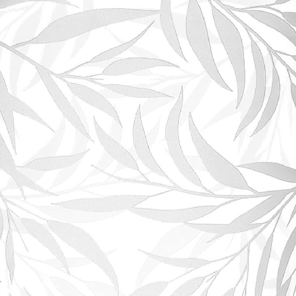 Clear and Frosted Leaf Pattern Oval Crystal Table Vase By Homeroots | Vases | Modishstore - 3