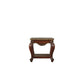 Oak Solid Wood Square End Table With Shelf By Homeroots | End Tables | Modishstore - 1