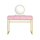 Pink Mirrored Two Drawer Dresser By Homeroots | Dressers | Modishstore - 2