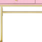 Pink Mirrored Two Drawer Dresser By Homeroots | Dressers | Modishstore - 5