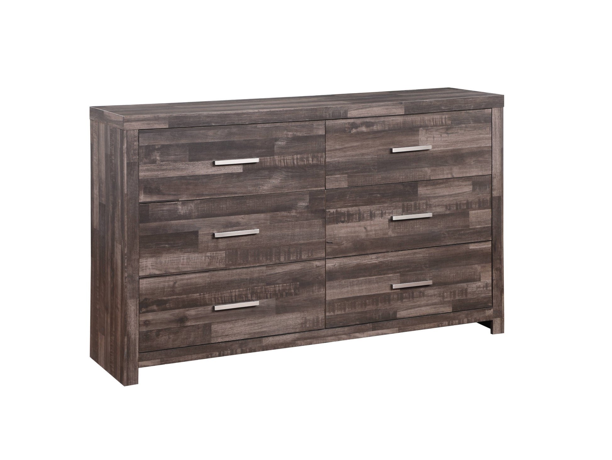 dark brown double dresser Dilenno Queen Canopy Bed with Dresser in Dark Brown