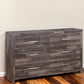 Dark Brown Solid and Manufactured Wood Six Drawer Double Dresser By Homeroots | Dressers | Modishstore - 1