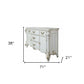 Pearl Solid and Manufactured Wood Five Drawer Triple Dresser By Homeroots | Dressers | Modishstore - 5
