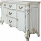 Pearl Solid and Manufactured Wood Five Drawer Triple Dresser By Homeroots | Dressers | Modishstore - 4