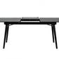 Black Rectangular Manufactured Wood Butterfly Leaf Dining Table By Homeroots | Dining Tables | Modishstore - 4