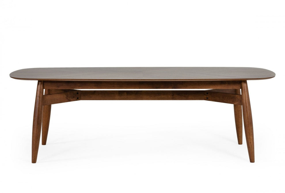 Brown Solid Wood Dining Table By Homeroots | Dining Tables | Modishstore - 3
