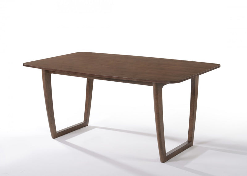 Walnut Rectangular Dining Table By Homeroots | Dining Tables | Modishstore - 1