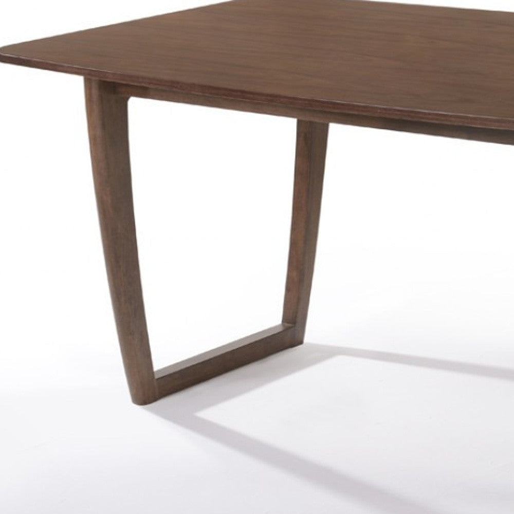 Walnut Rectangular Dining Table By Homeroots | Dining Tables | Modishstore - 4