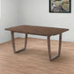 Walnut Rectangular Dining Table By Homeroots | Dining Tables | Modishstore - 2