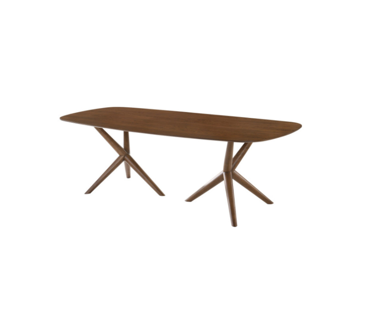 Brown Solid Manufactured Wood Dining Table By Homeroots | Dining Tables | Modishstore - 2