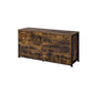 Brown and Black Six Drawer Double Dresser By Homeroots | Dressers | Modishstore - 3