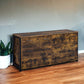 Brown and Black Six Drawer Double Dresser By Homeroots | Dressers | Modishstore - 2