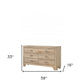 Natural Brown Manufactured Wood Six Drawer Double Dresser By Homeroots | Dressers | Modishstore - 5