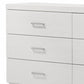 White Solid and Manufactured Wood Six Drawer Double Dresser By Homeroots | Dressers | Modishstore - 5