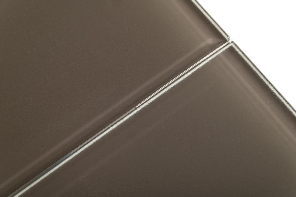 Gray Glass And Metal Self-Storing Leaf Sled Base Dining Table By Homeroots | Dining Tables | Modishstore - 6