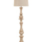 Brown Polyresin Novelty Floor Lamp With Beige Linen Shade By Homeroots | Floor Lamps | Modishstore - 3