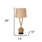 Set of Two Black Ceramic Novelty Table Lamps With Brown Empire Shade By Homeroots | Table Lamps | Modishstore - 6