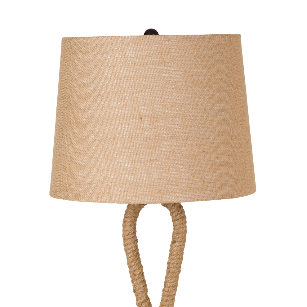 Set of Two Black Ceramic Novelty Table Lamps With Brown Empire Shade By Homeroots | Table Lamps | Modishstore - 3