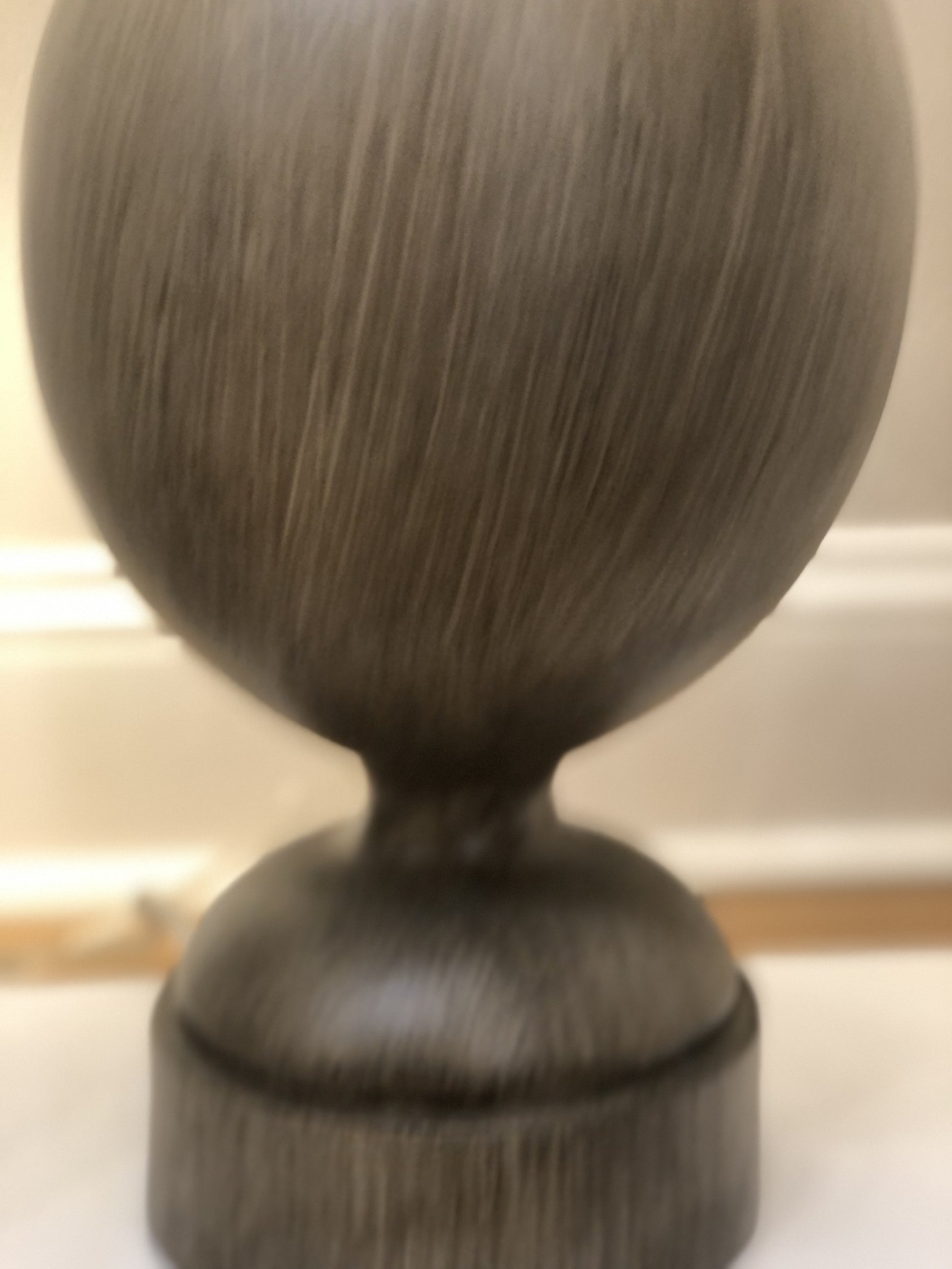 Set of Two Brown Geometric Table Lamps With Beige Drum Shade By Homeroots | Table Lamps | Modishstore - 7