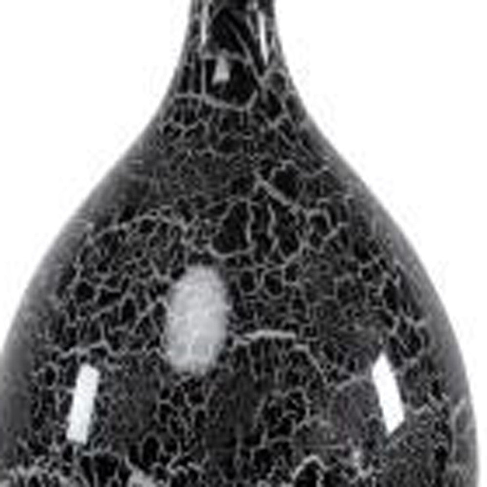 Set of Two Gray Glass Geometric Table Lamp With White Empire Shade By Homeroots | Table Lamps | Modishstore - 3