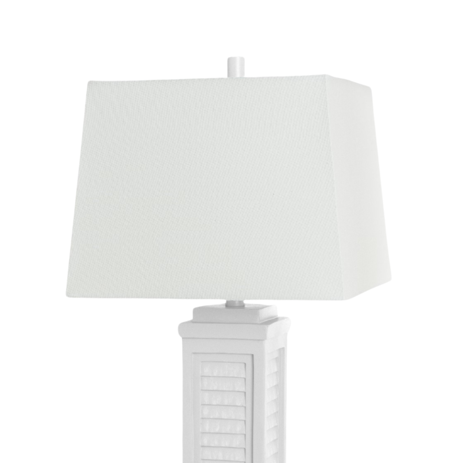 Set of Two White Table Lamp Coastal With White Shade By Homeroots | Table Lamps | Modishstore - 1