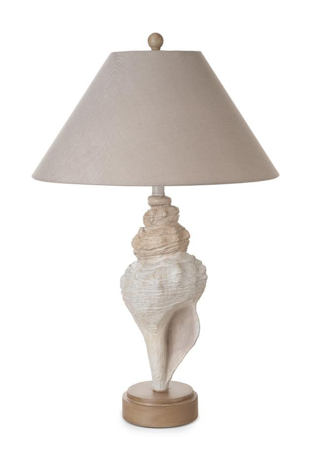 Set of Two Beige and Brown Novelty Table Lamp Coastal With Tan Empire Shade By Homeroots | Table Lamps | Modishstore - 4
